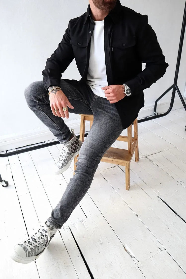 Veste Cuir Homme Classique & Robuste