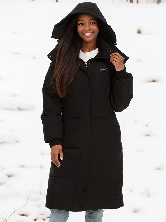 Manteau Femme Hiver avec Capuche Dézipable - LuxeStyle