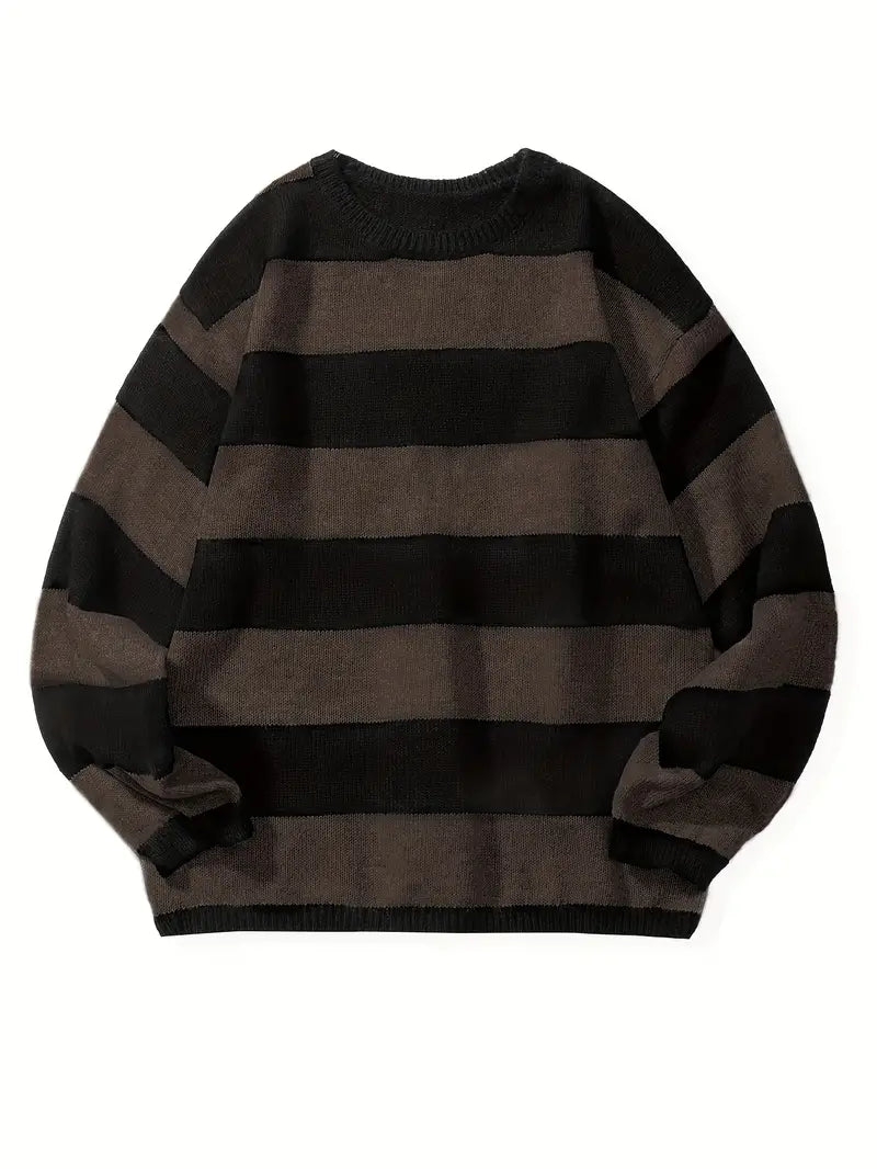 Pull à Rayures Classique pour Homme