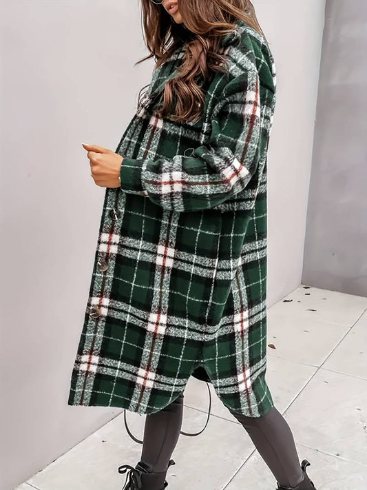 Veste À Carreaux Écossaise Chic - luxestyle
