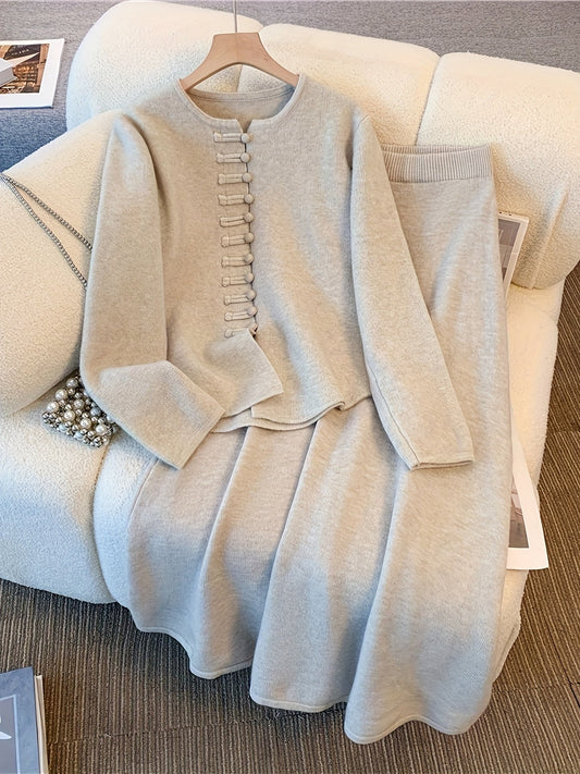 Costume Femme Hiver 2 Pièces Élégant - LuxeStyle