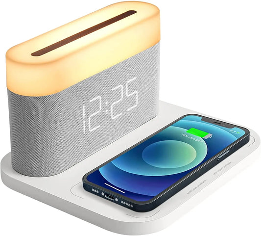 Chargeur sans Fil Rapide avec Réveil Intégré - LuxeStyle