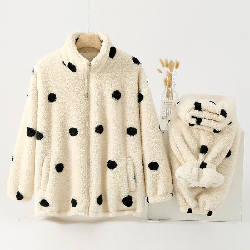 Pyjama Femme Hiver Douillet À Carreaux avec Poches - LuxeStyle