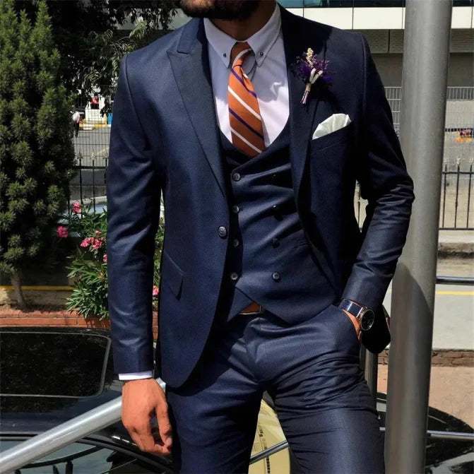 Costume Mariage Homme Élégant Tailleur Noir - luxestyle