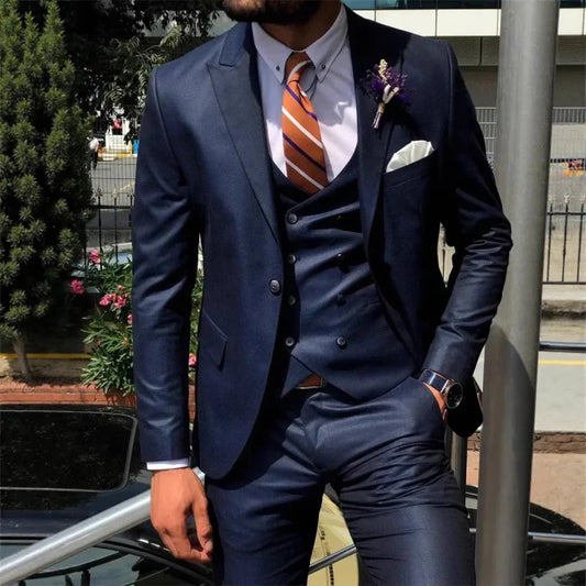 Costume Mariage Homme Élégant Tailleur Noir - luxestyle