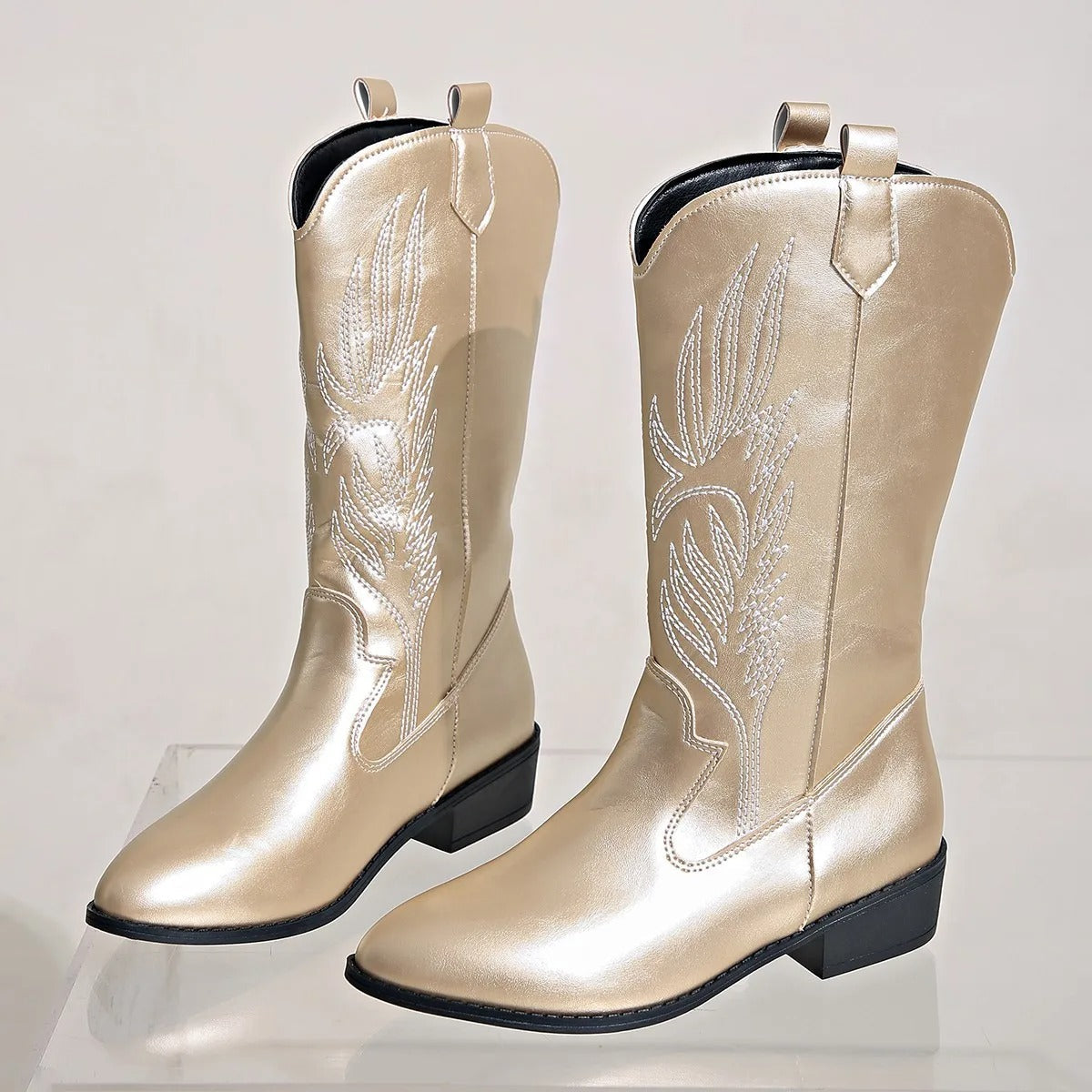 Mia – Bottes de cowboy chic détendues pour femme - LuxeStyle