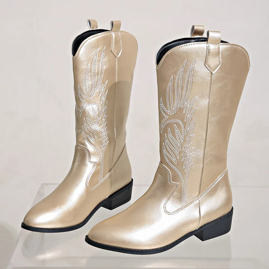 Mia – Bottes de cowboy chic détendues pour femme - LuxeStyle