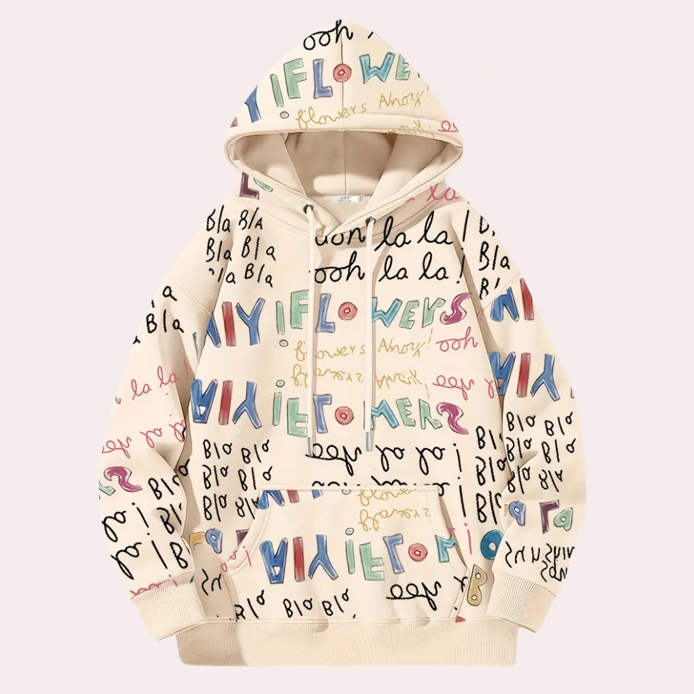FABIOLA - Pull à Capuche Mi-Long pour Femme