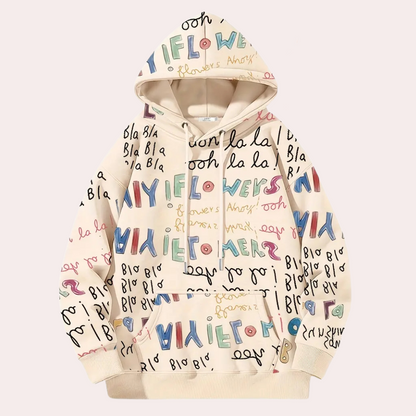 FABIOLA - Pull à Capuche Mi-Long pour Femme