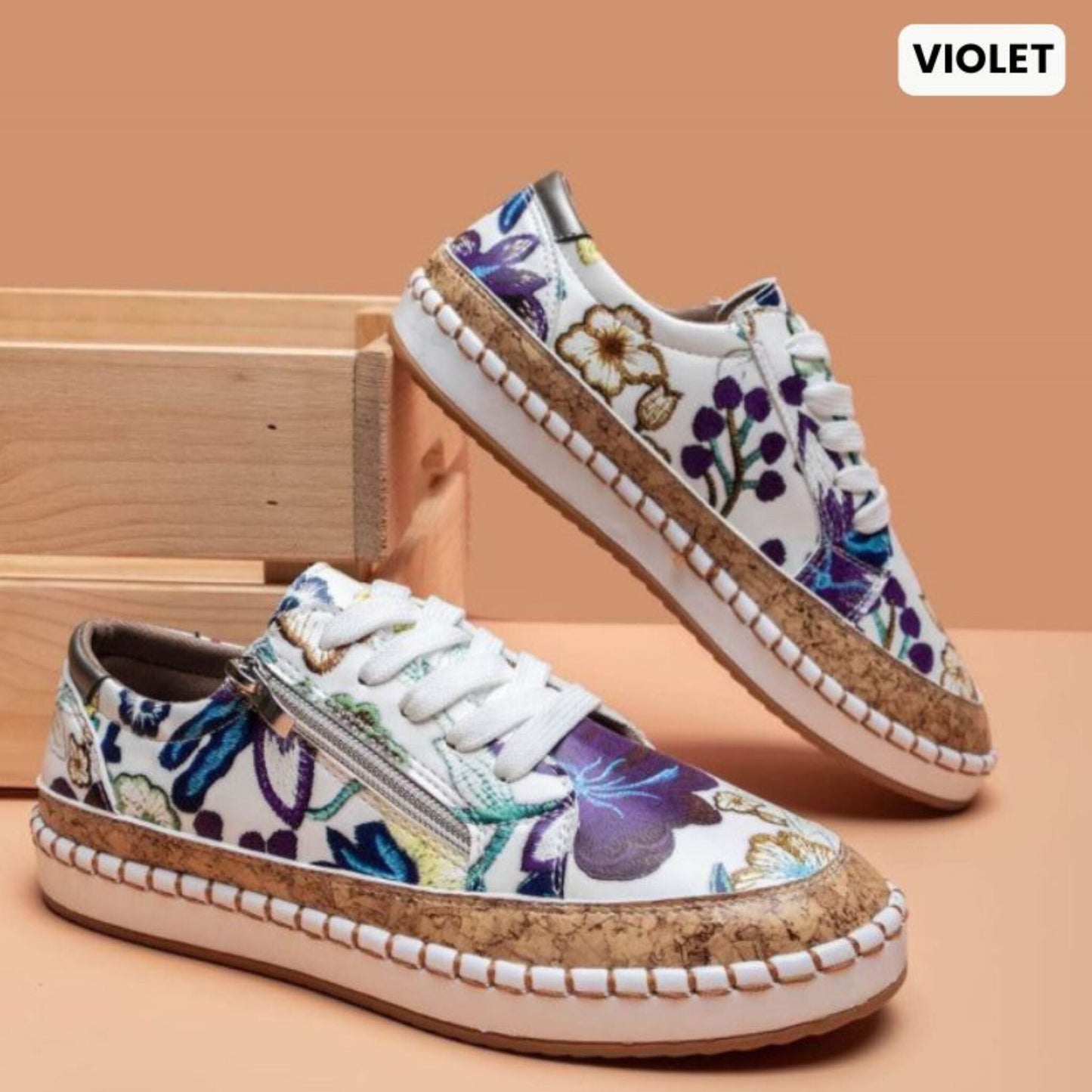 Chaussures Confortables Grande Taille avec Semelle Amortie