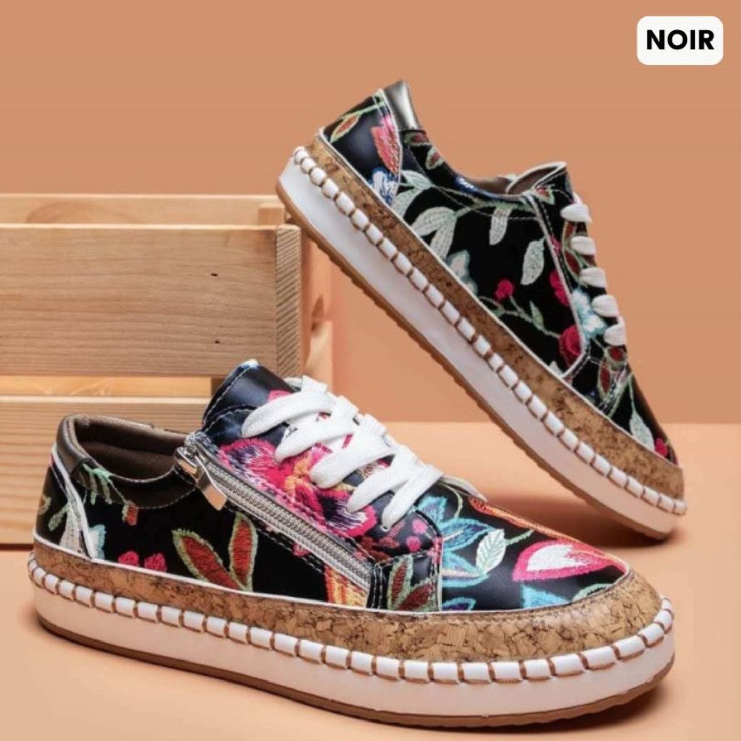 Chaussures Confortables Grande Taille avec Semelle Amortie
