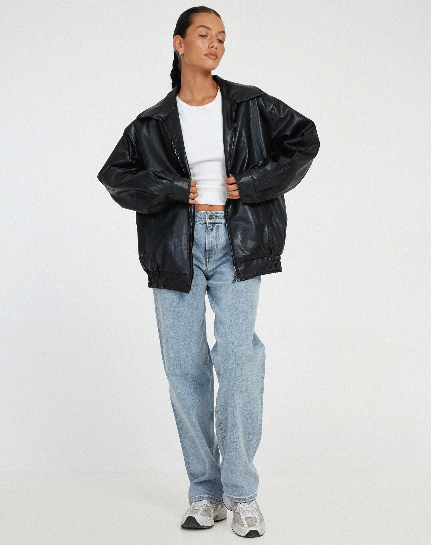 Blouson Cuir Synthétique Élégant & Chauffant