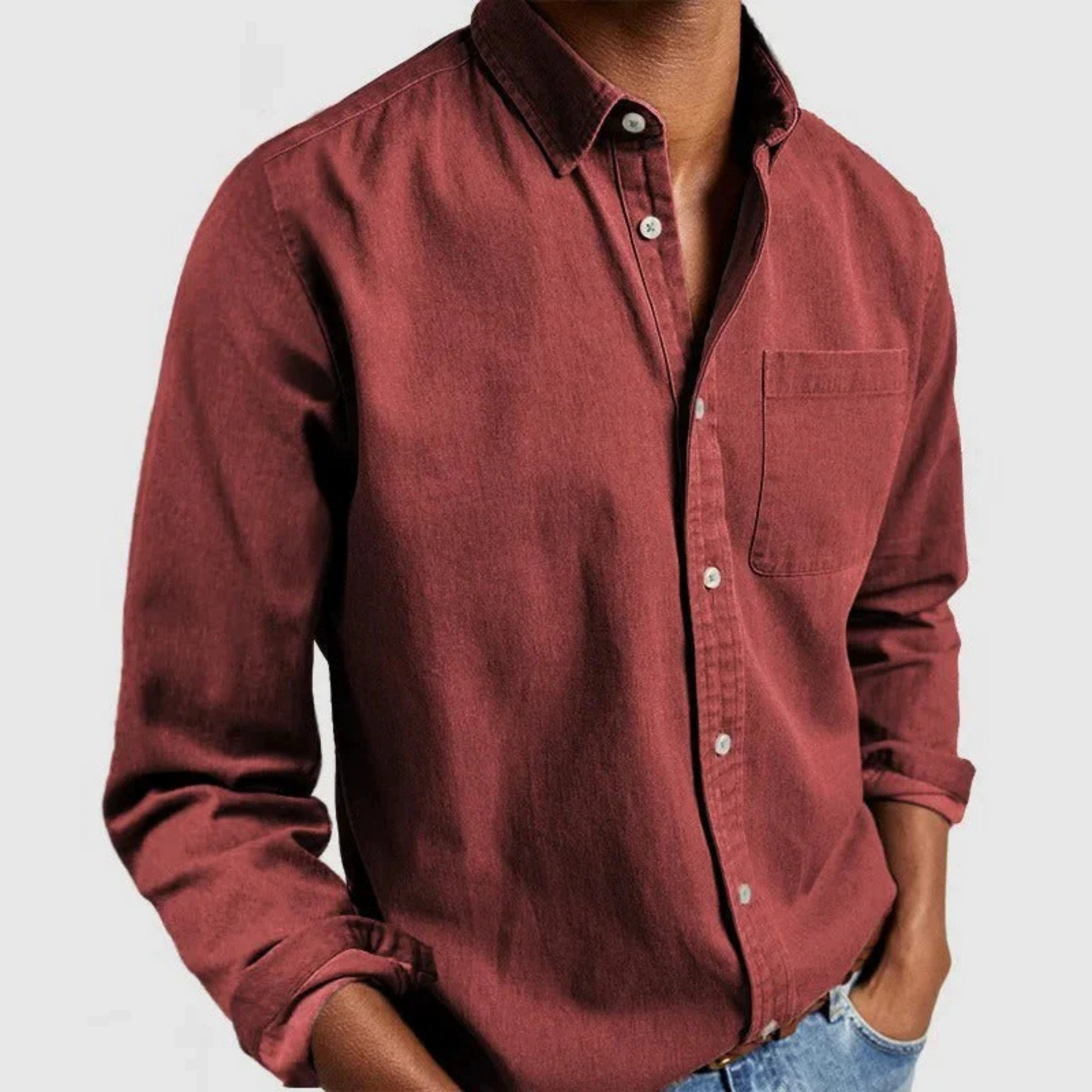 Chemise Homme Classique Manches Longues et Doux - luxestyle
