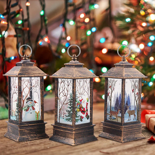 Bougeoirs Festifs Lumineux Hivernaux - LuxeStyle