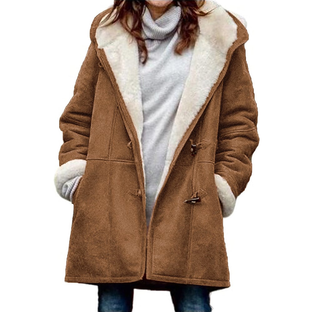 Manteau Femme Hiver Doux et Chic en Cuir