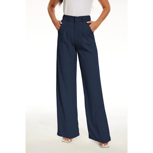 Liora | Pantalon Décontracté À Jambes Larges Pour Femme | Taille Haute