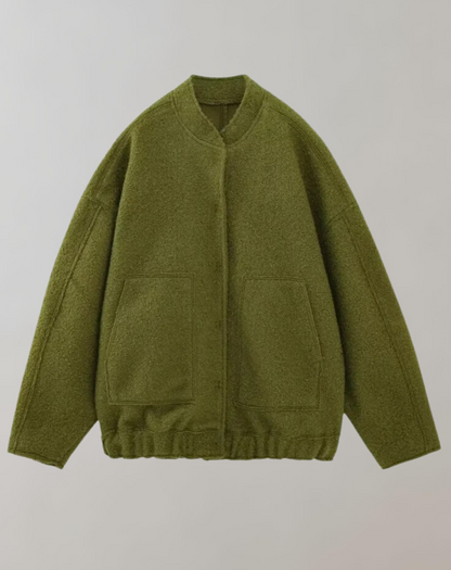 Blouson Bomber Décontracté À Fermeture Éclair