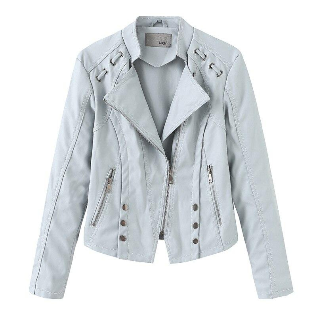 Blouson Moto Femme Élégant