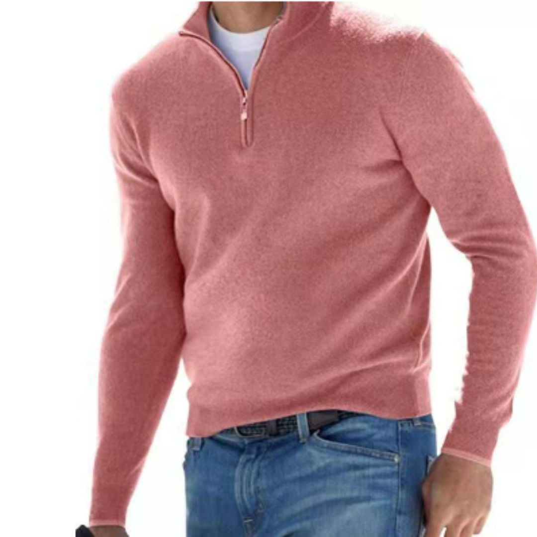 Pull Homme Hiver Élégant Zippé
