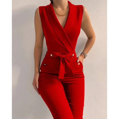 Avenora™ – Combinaison Femme Chic Sans Manches Élégante