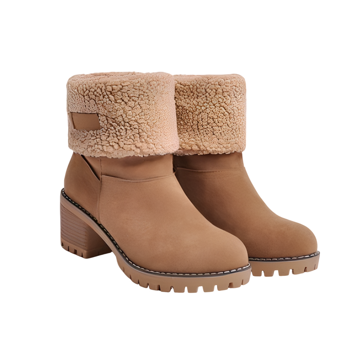 Bottes Femme Hiver Douces et Chaude avec Semelle Grip