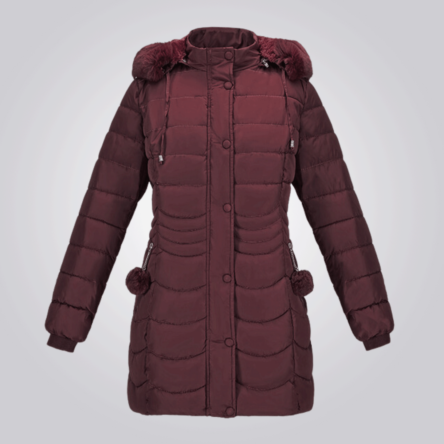 Manteau Hiver Femme avec Capuche Détachable - LuxeStyle