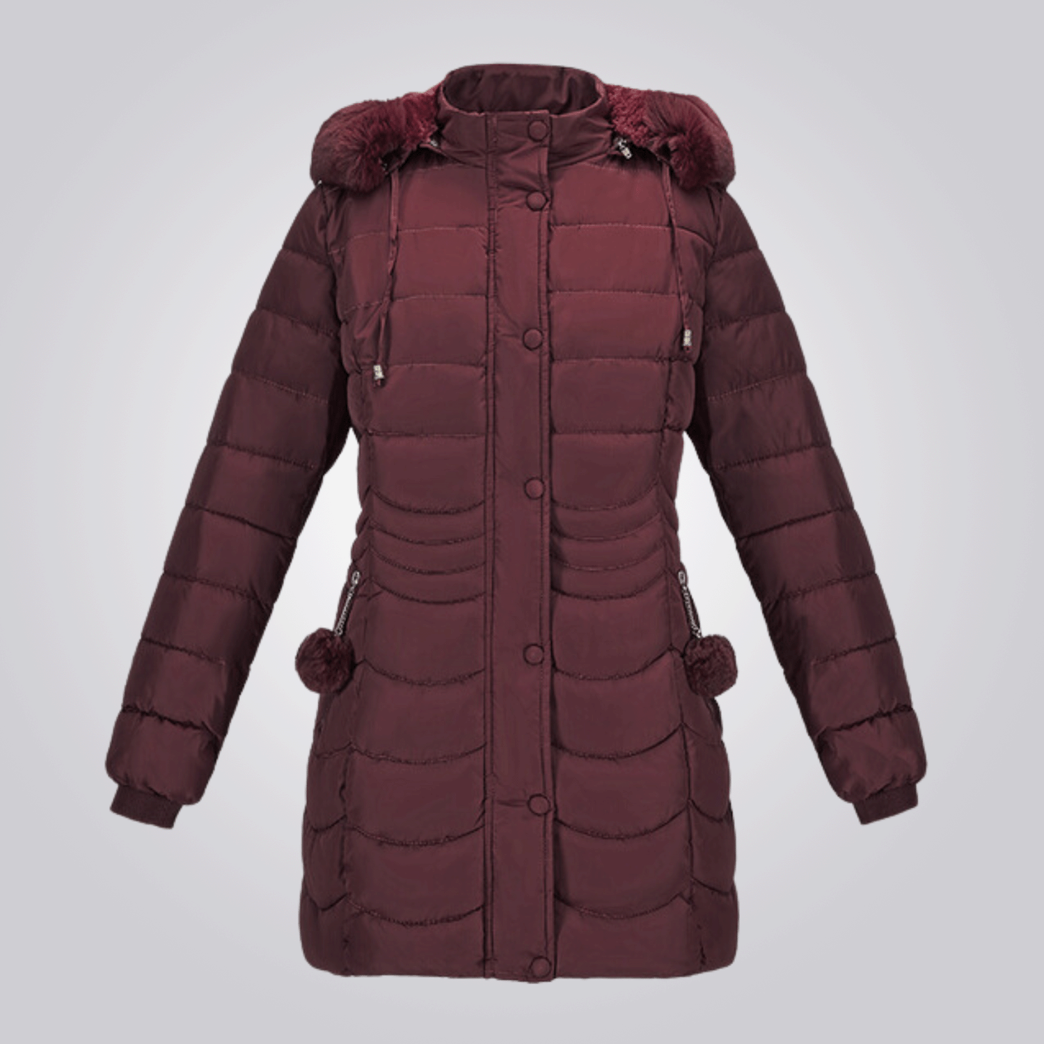 Manteau Hiver Femme avec Capuche Détachable - LuxeStyle
