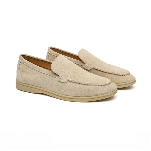 Mocassins cuir brun classiques pour homme - LuxeStyle