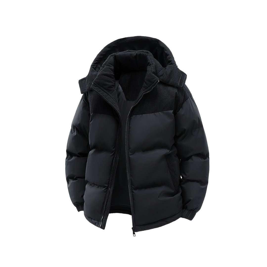 Veste d'hiver chaude pour homme à capuche