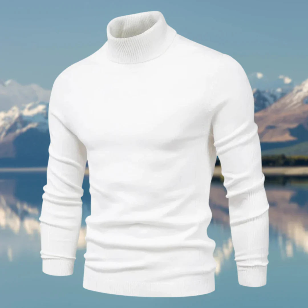 Pull Homme Col Roulé Élégant – Doux et Ajusté pour Hiver