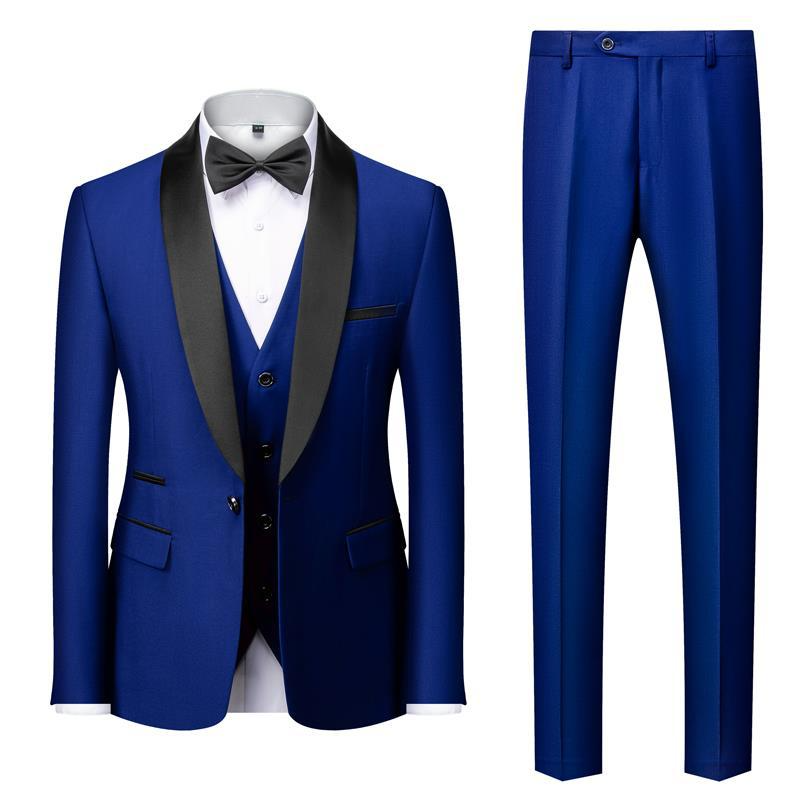 Costume Homme Classique Noir avec Nœud Papillon Élégant