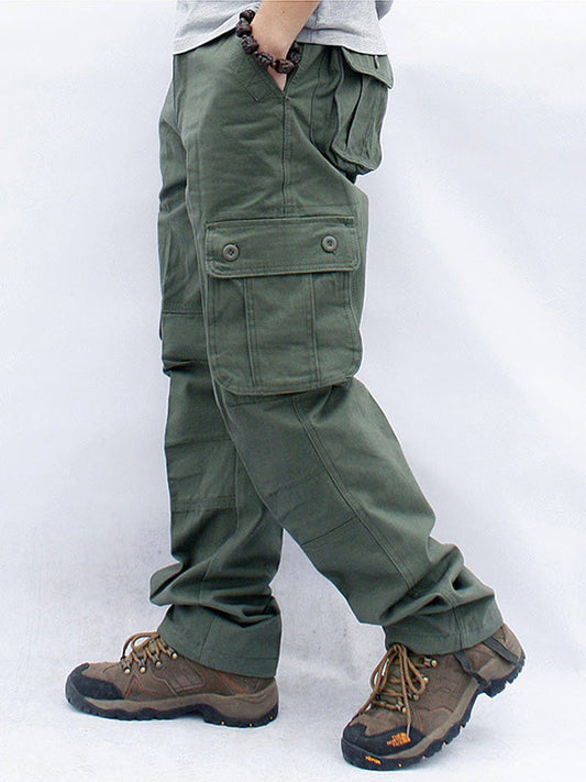 Pantalon Chasseur Vert Olive pour Homme - LuxeStyle