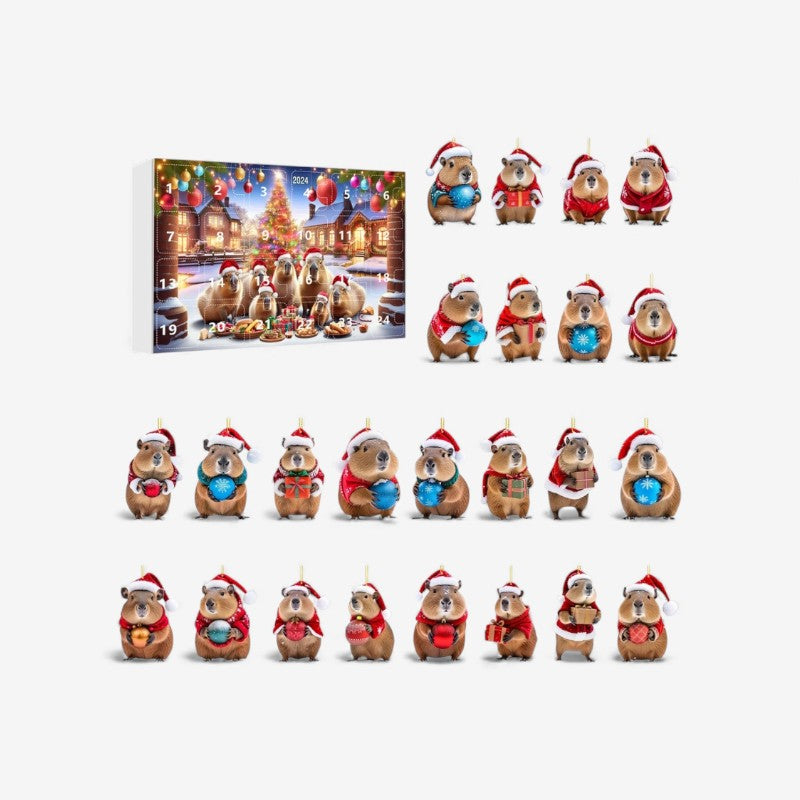 Calendrier de l'Avent Festif Kapibara Jouets Surprises