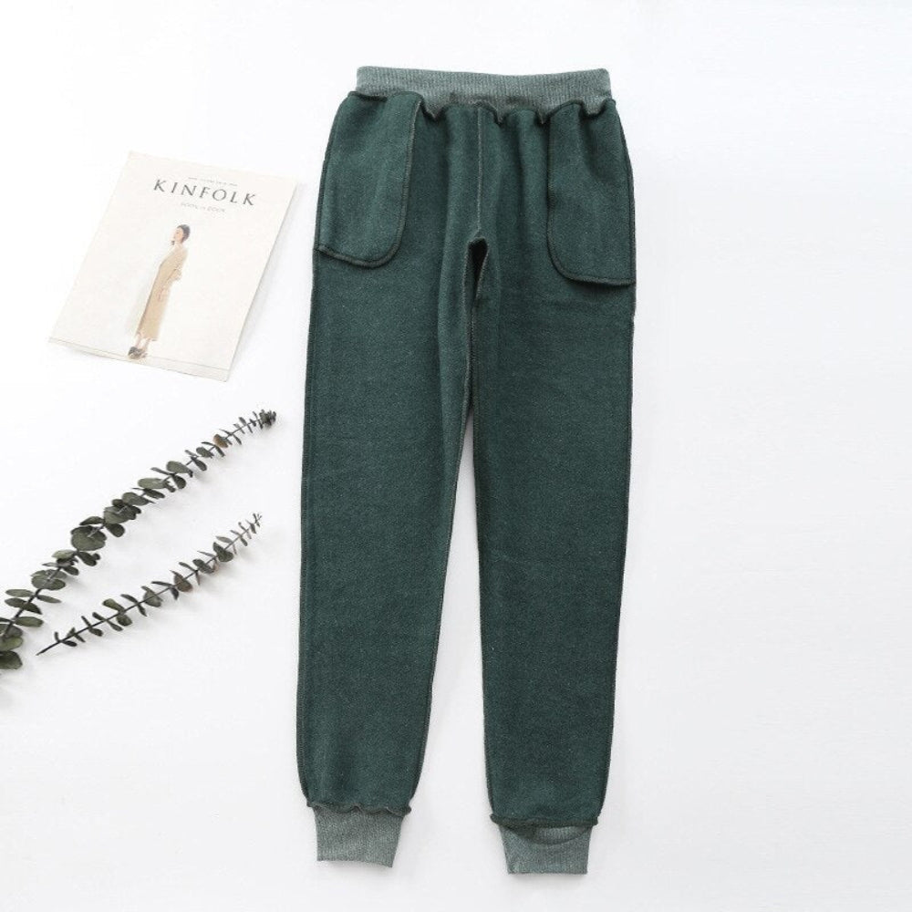 Pantalon décontracté taille élastique pour femme