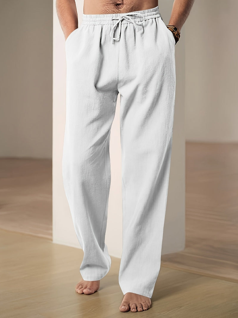 Pantalon Casual Élastique Homme avec Cordon de Serrage pour Voyage et Loisirs - LuxeStyle