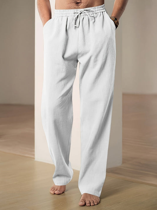Pantalon Casual Élastique Homme avec Cordon de Serrage pour Voyage et Loisirs - LuxeStyle