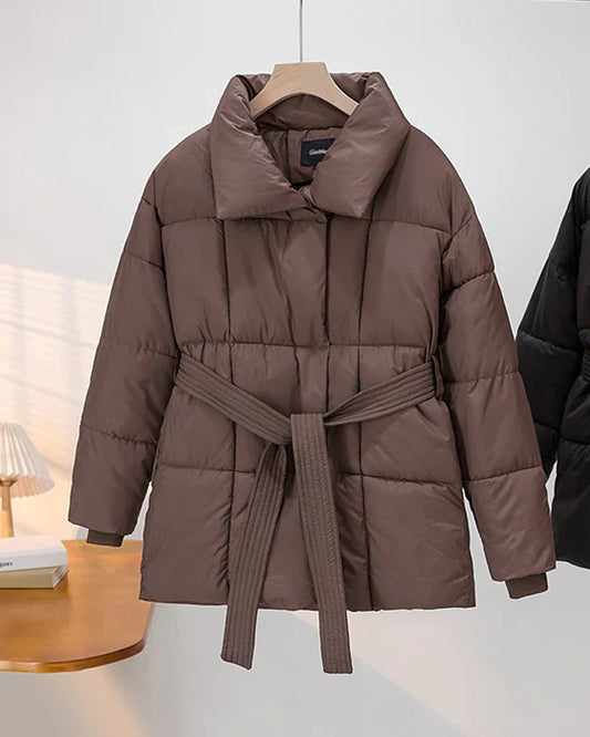 Veste Douillette pour Femme avec Remplissage Léger et Élégant - LuxeStyle