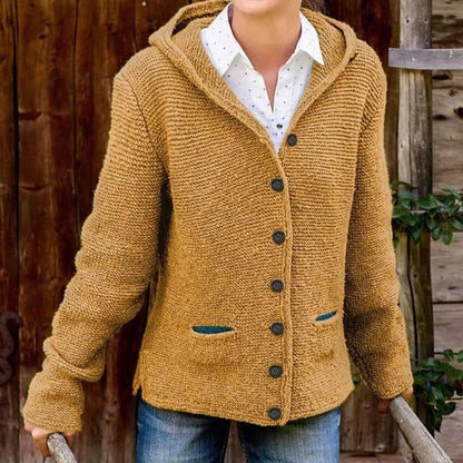 Veste Tricotée Boutons Femme Élégante
