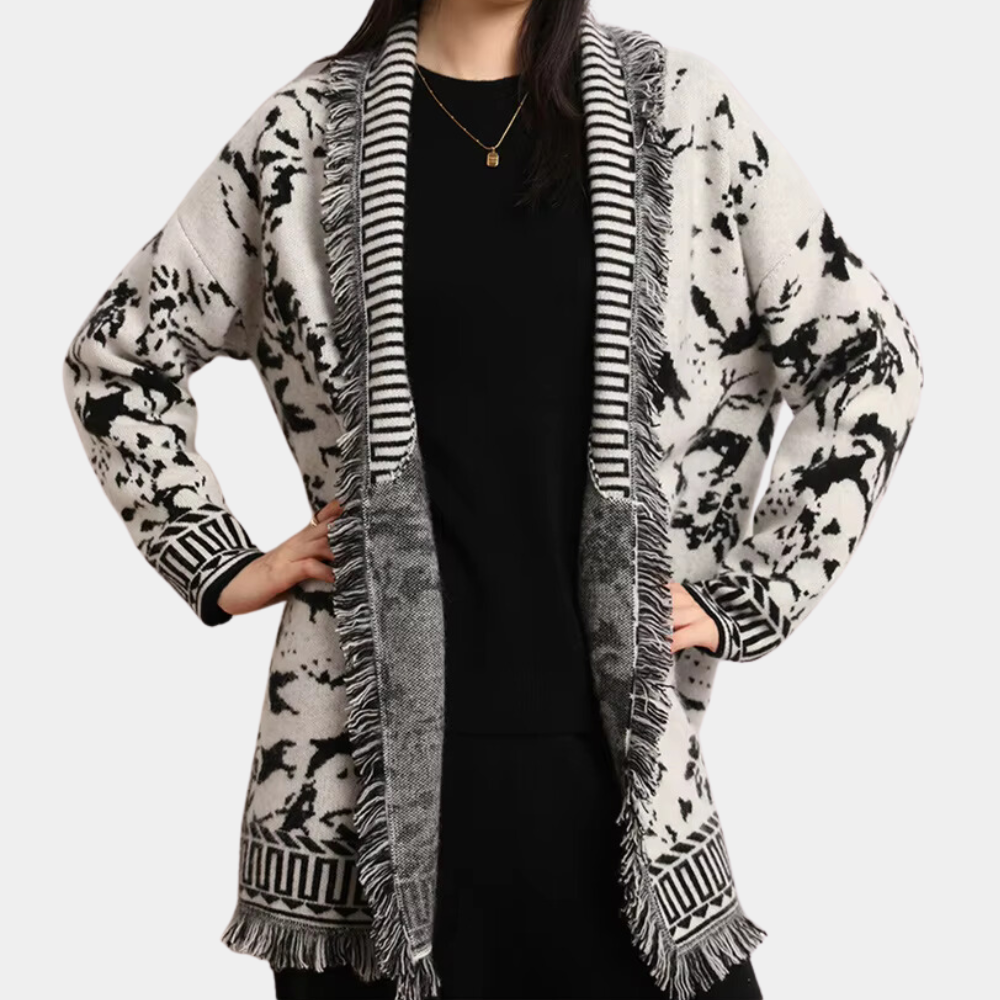 LACINDA - Cardigan Tricoté Luxe pour Femmes