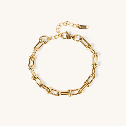 Bracelet Femme Élégant Acier Oré - LuxeStyle