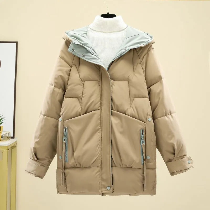 Veste Hiver Élégante pour Femme avec Fermeture Éclair - LuxeStyle