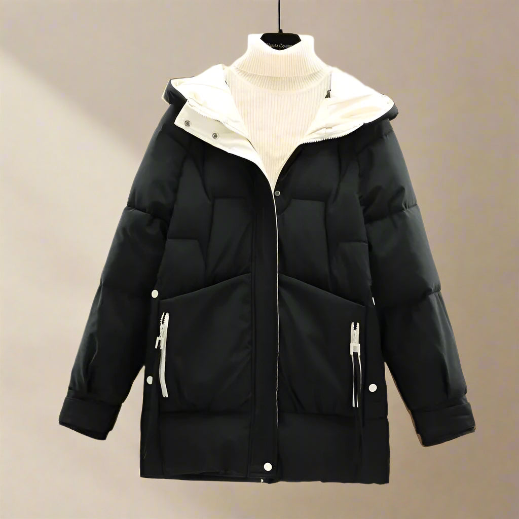 Veste Hiver Élégante pour Femme avec Fermeture Éclair