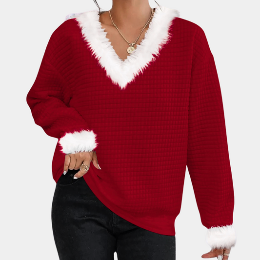 KESIA - Pull de Noël Moderne pour Femmes
