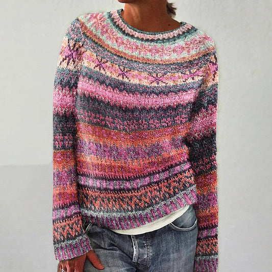 Pull Femme Chic Éthnik Décontracté - LuxeStyle