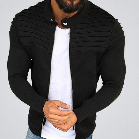 Veste Homme Élégante Taille Slim avec Épaules Rembourrées - LuxeStyle
