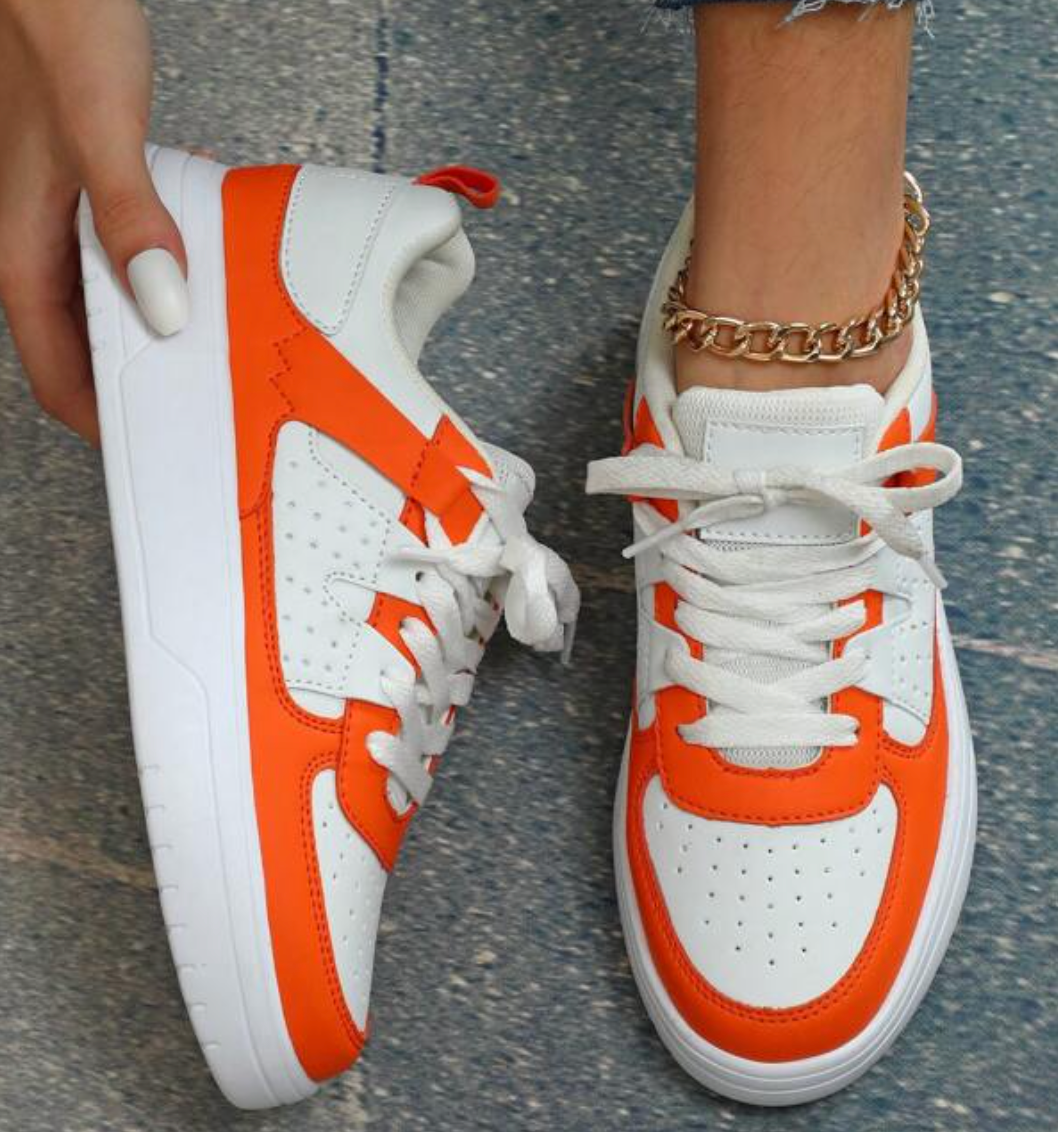 Baskets Femme Colorées Synthétiques