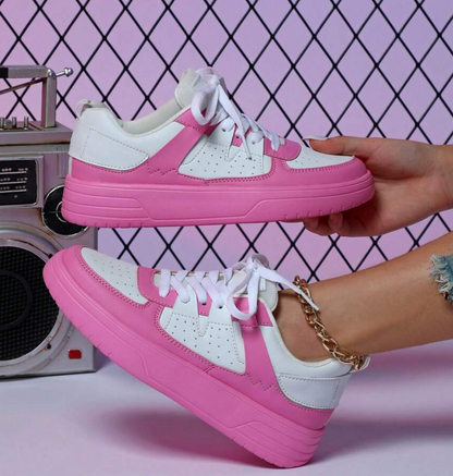 Baskets Femme Colorées Synthétiques