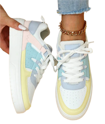 Baskets Femme Colorées Synthétiques - LuxeStyle