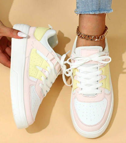 Baskets Femme Colorées Synthétiques