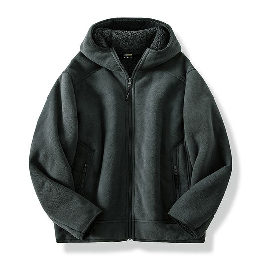 Veste Hiver Homme à Capuche Zippé Noir Matelassé - LuxeStyle